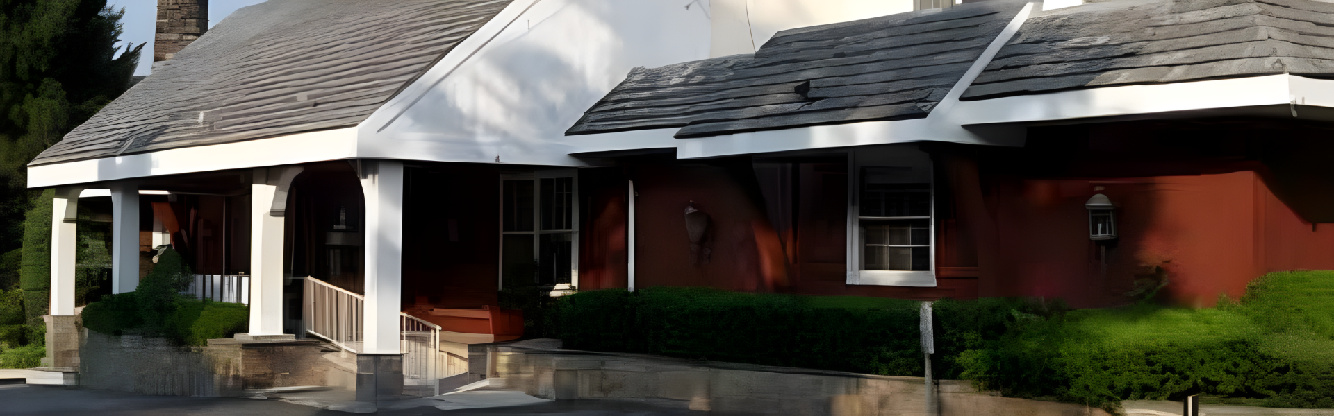 Exterior of the inn building